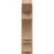 Ekena Millwork 8-in W x 22-in D x 34-in H Balboa Slat Rough Cedar Woodgrain TimberThane Outlooker, Primed Tan OUTUR080X22X34BOA24RCPR - alternate 6